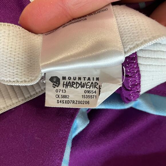 Mountain Hardwear Halter Dress XS Purple Blue Athletic Shelf‎ Bra Sleeveless - Picture 6 of 9